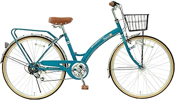 自転車　シティーサイクル6段変速　福岡　ブルー 自転車 シティーサイクル6段変速 福岡 ブルー